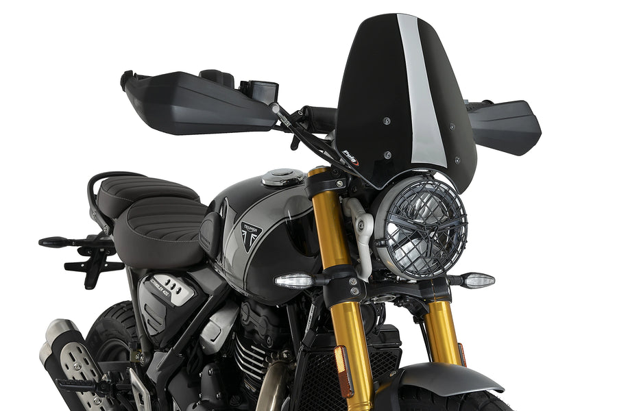 TRIUMPH SPEED 400 [2025] - Pára-brisa esportivo PUIG de nova geração | Preto | PUIG 21933N