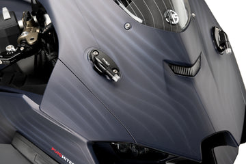 KAWASAKI ZX-10RR [2025] – Capas dos espelhos retrovisores com conjunto de indicadores de abas – Preto