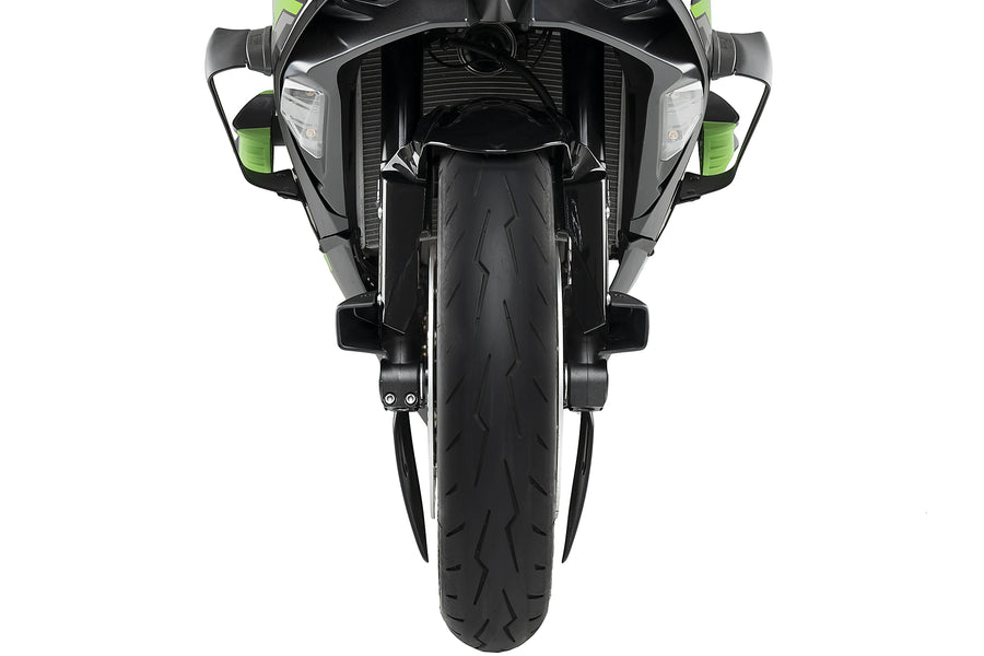 KAWASAKI ZX-6R [2024] - Bremsenkühler 2.0 | Mattschwarz | PUIG 22076J