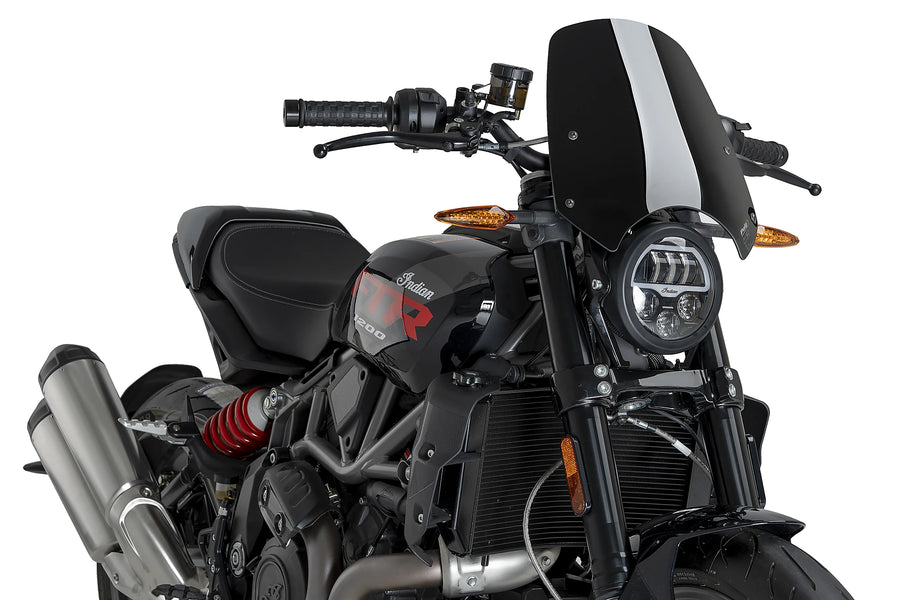 INDIAN FTR 1200 SPORT [2025] - Pára-brisa esportivo PUIG de nova geração | Preto | PUIG 22348N