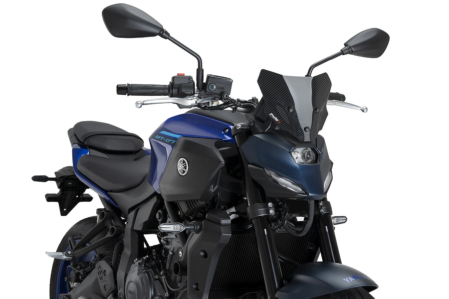 YAMAHA MT-07 Y-AMT [2025] - Pára-brisa esportivo de nova geração | Aparência de carbono | PUIG 22412C