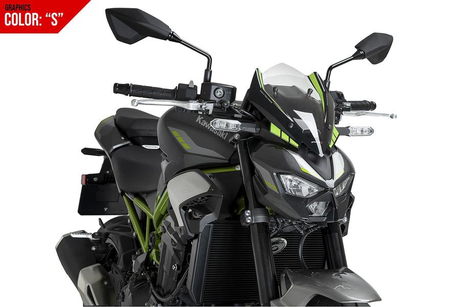 KAWASAKI Z 900 SE [2025] - Pára-brisa esportivo de nova geração | Gráficos | PUIG 22439S
