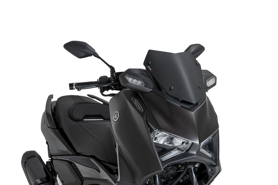 YAMAHA X-MAX 300 TECH MAX [2025] - Pára-brisa esportivo V-Tech Line | Preto mate | PUIG 22571J