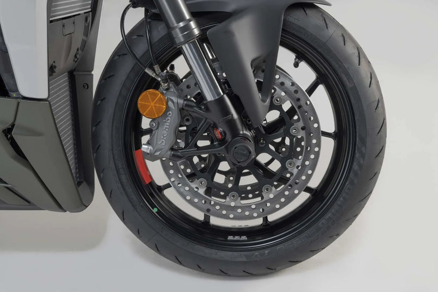 ducati diavel v4 [SW-MOTECH] – conjunto de proteção do eixo da roda dianteira