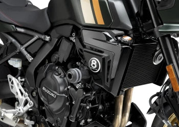 SUZUKI GSX-8TT [2025] – Almofada de borracha adaptadora para apoio de pés “Rider” – Preto