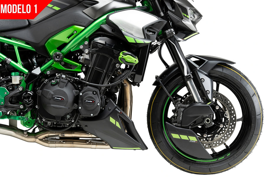 KAWASAKI Z900 [2025] - PUIG Bugspoiler | Mattschwarz | PUIG 22732J