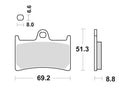 YAMAHA FZ 6 [2006-2016] - Pastilhas de freio duplas sinterizadas