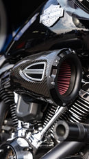 Harley Davidson Touring [PERFORMANCE MACHINE (PM)] - Kit de filtro de ar de fibra de carbono Série C4-3
