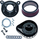 Harley-Davidson FLSTFB 1690 Fat Boy Special [2016-2017] - Mini Teardrop Stealth Luftfilter-Kit – Oberfläche: Schwarz – Bild 2