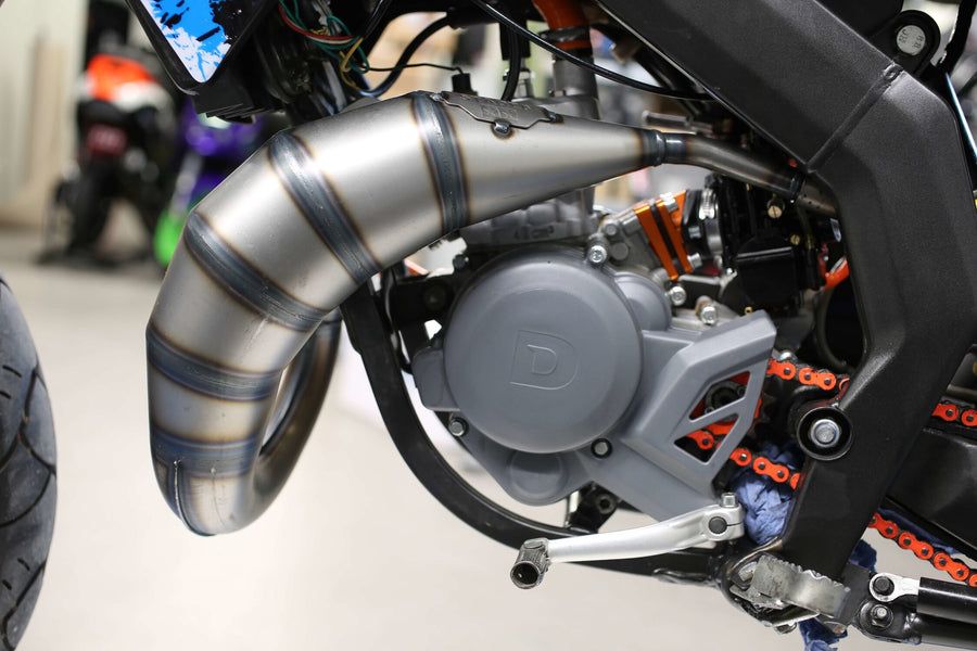 Aprilia RX Enduro 50 2T D50B0 [2007–] - Auspuff 70cc orange schwarz