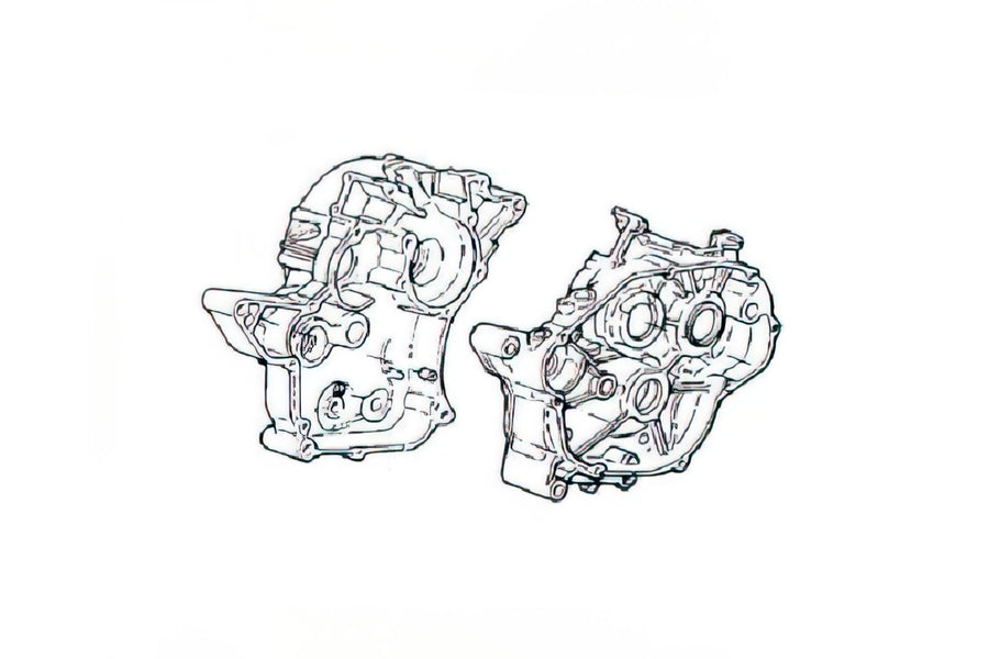 Beta RR SM 50 2T - peça de reposição original da carcaça do motor