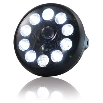 LED-Scheinwerfer "British Style" 7"