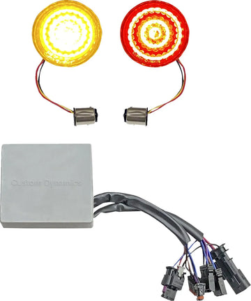 Harley-Davidson Street Bob [CUSTOM DYNAMICS] – Inserções de pisca-pisca SMART LED