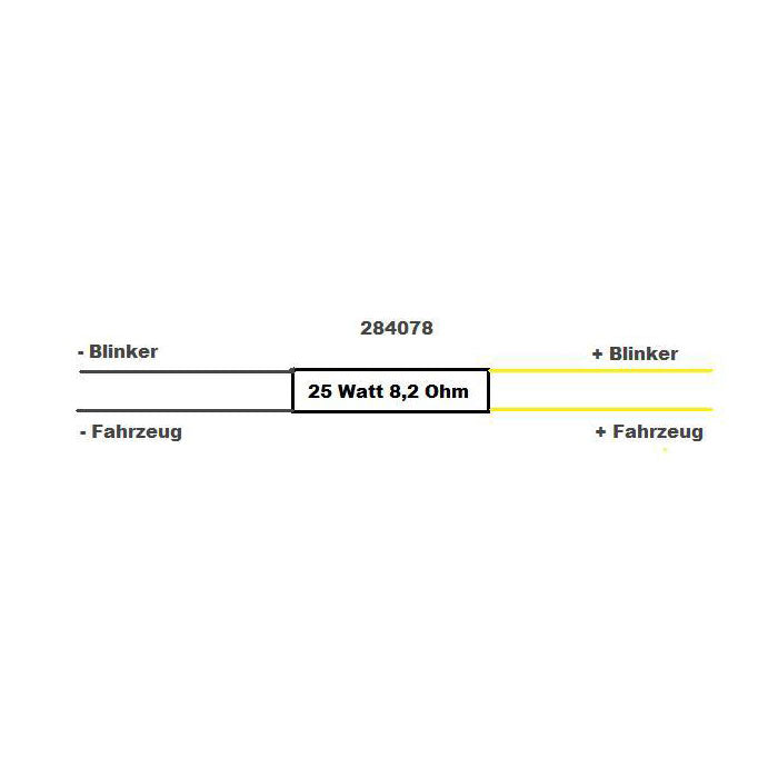 Resistor de carga indicador LED 8,2 ohm / 25 W - 1 peça