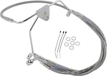 Harley Davidson Flhtcui [DRAG SPECIALTIES] - Kit de linha de freio em aço inoxidável, estendido