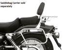 Honda CA 125 Rebel [1995-2001] - Sissybar com bagageiro cromado