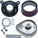 Harley-Davidson FLSTFBS 1800 Fat Boy S [2017] - Mini Teardrop Stealth Luftfilter-Kit – Oberfläche: Silber – Bild 2