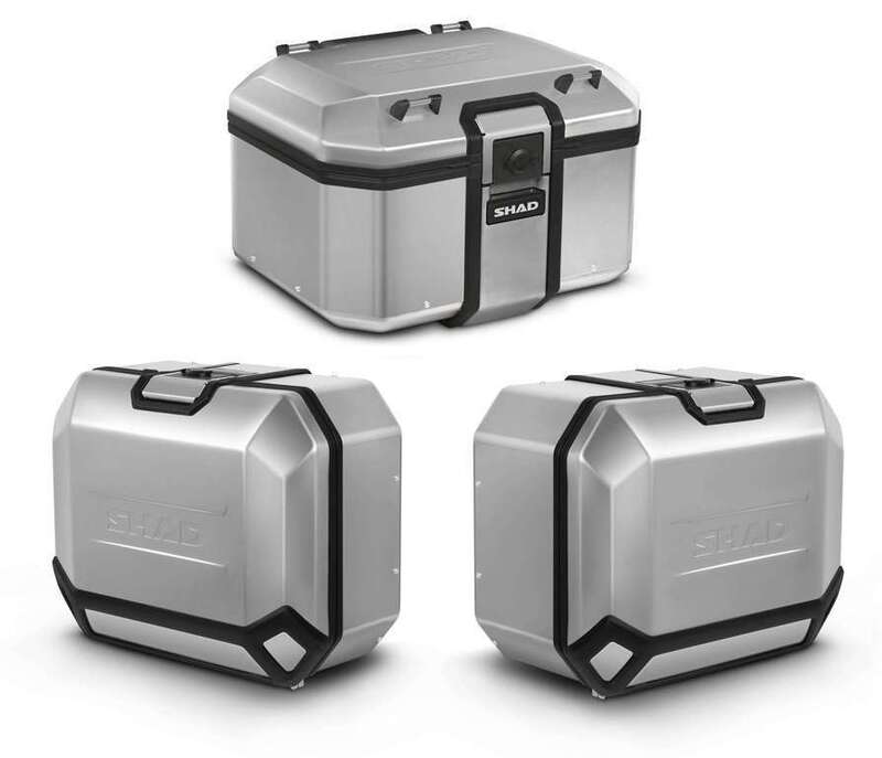 Triumph Tiger 850 [SHAD] - Terra Full Pack 131L - Top case 48L + mala lateral direita 36L + mala lateral esquerda