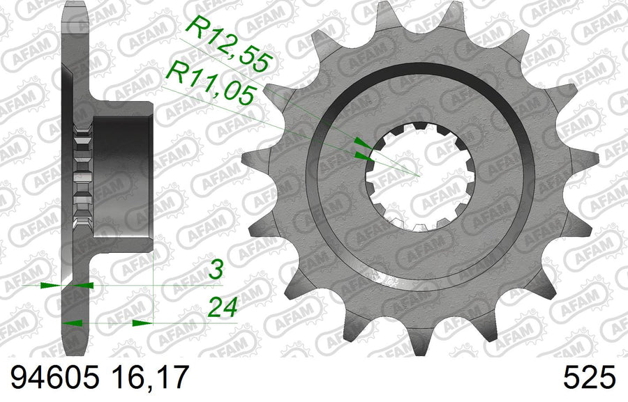MV Agusta Turismo Veloce 800 R [2024-2025] - Kettenkit 525XHR3 16/39-114 - Standard Kettenrad