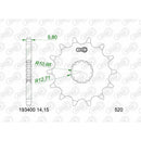 CF Moto 675 SR-R [2025-2026] - Jogo de corrente 520 XSR - 15/48-114 - Roda dentada em aço padrão