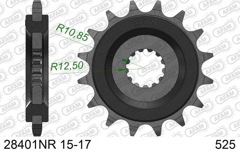 Suzuki GSX-S 1000 GX [2024-2026] - Kettenkit 525 XHR4 - 17/44-116 - Standard Kettenrad Stahl