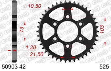 Ducati Multistrada V4 S [2021-2025] - Kettenkit 525 XHR4 - 16/42-124 - Standard Kettenrad Stahl