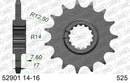 Ducati Multistrada V4 S Grand Tour [2024] - Kettenkit 525 XHR4 - 16/42-124 - Standard Kettenrad Stahl