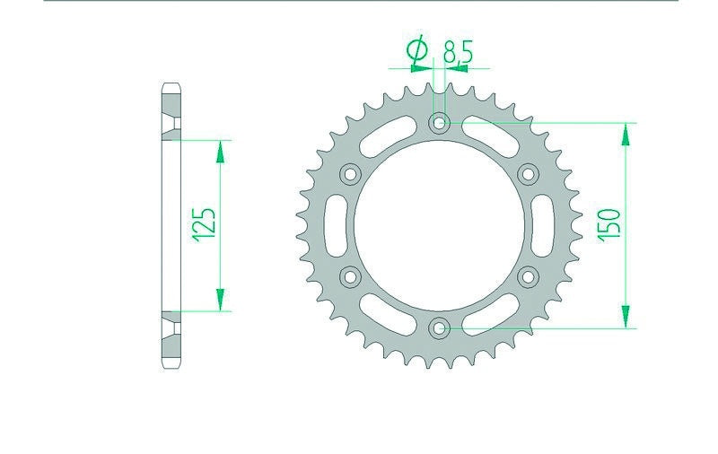 Husqvarna Vitpilen 801 [2025] - Kit de corrente 520 XHR4 - 16/41-116 - Roda dentada padrão em aço