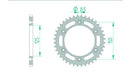 Ktm 890 DUKE [2021-2023] - Kettenkit 520 XHR4 - 16/41-116 - Standard Kettenrad Stahl