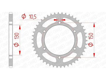 Yamaha XJ 6 F Diversion ABS (RJ 22) [2013-2016] - Kettenkit 520 XSR4 - 16/46-118 - Standard Kettenrad Stahl