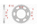 Ducati 1000 SS Supersport [2003-2006] - Kettenkit 525 XHR4 - 15/38-96 - Standard Kettenrad Stahl