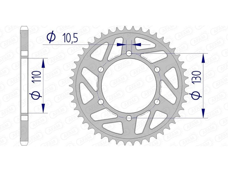 Suzuki Katana S 1000 [2020-2021] - Kettenkit 520 XHR4 - 17/44-116 - Standard Kettenrad Alu