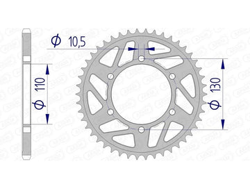 Suzuki Katana S 1000 [2020-2021] - Kettenkit 520 XHR4 - 17/44-116 - Standard Kettenrad Alu