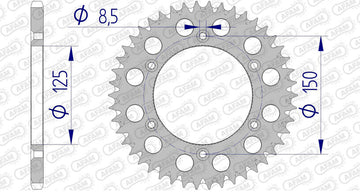 KTM 450 SMR [2023-2026] - Kettenkit 520XRR3 14/46-116 - standard Kettenrad
