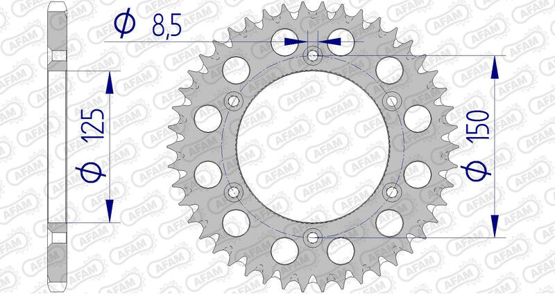 KTM 450 SMR [2023-2026] - Kettenkit 520 XSR4 - 14/46-116 - Standard Kettenrad Alu