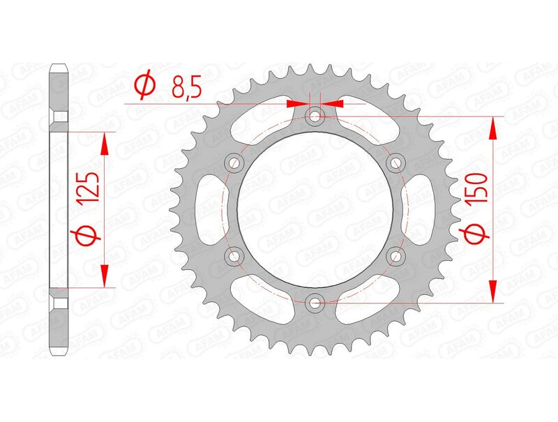 KTM 450 SMR [2004-2022] - Kettenkit 520XSR 14/45-114 - Standard Kettenrad