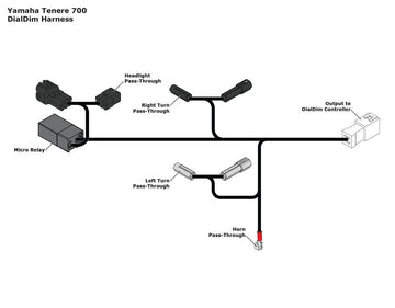 Yamaha Tenere 700 [Denali] -P & P Daldim Kabel adaptador - 0