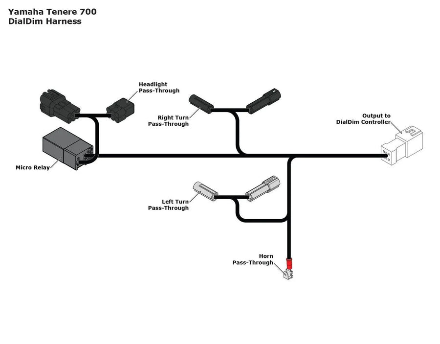Yamaha Tenere 700 [Denali] -P & P Daldim Kabel adaptador
