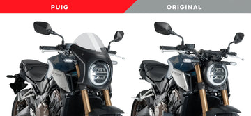 HONDA CB 650 R NEO SPORTS CAFE [2023] – Tela de carenagem retrô – Transparente - 0