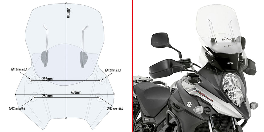 SUZUKI DL 650 V STROM [2017-2023] - Pára-brisas