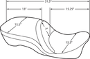 Harley Davidson Touring [DRAG SPECIALTIES] – Assento de couro 2-Up, compatível com encosto, Touring-5