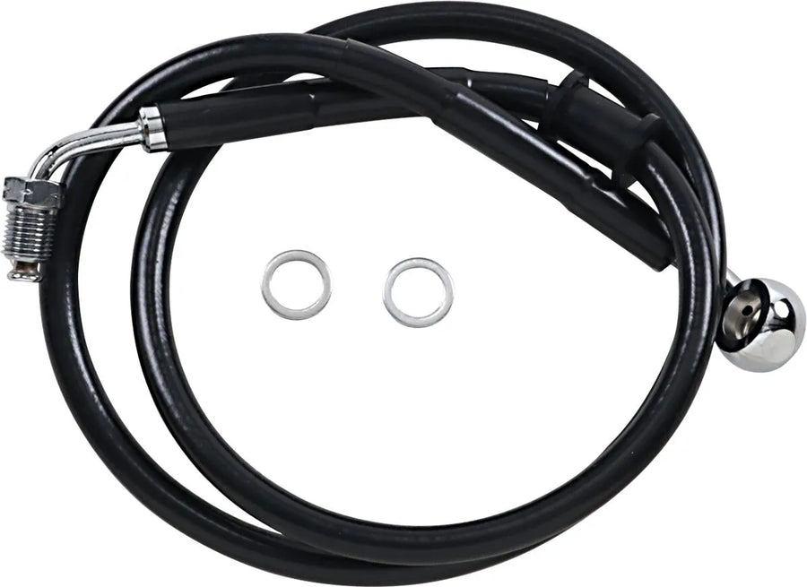 harley davidson flde [DRAG SPECIALTIES] - Linha de freio estendida em aço inoxidável