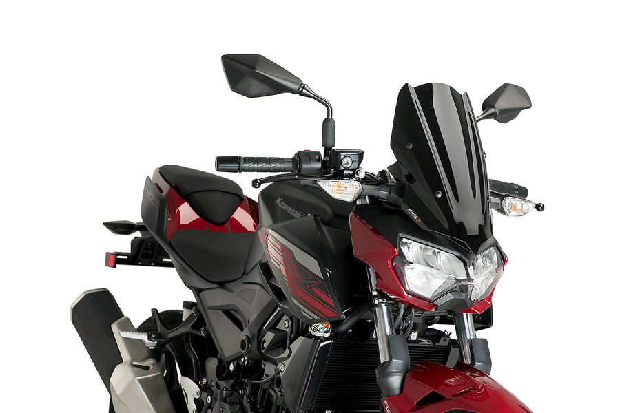KAWASAKI Z 400 [2024] - Pára-brisa esportivo de nova geração | Preto | PUIG 3548N