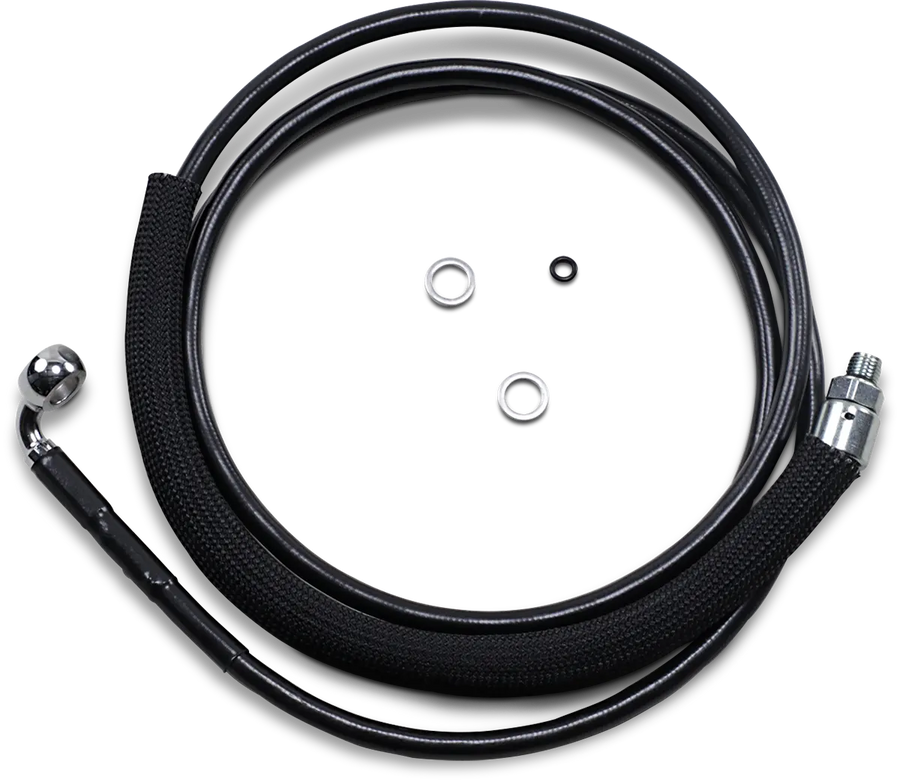 harley davidson fltr [DRAG SPECIALTIES] - Linha de embreagem hidráulica em aço inoxidável