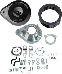 Harley-Davidson Xl 883 R Roadster [2004, 2009-2010, 2013] - Sidekick Luftfilter-Kit – Oberfläche: Silber – Bild 6