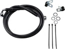 Harley Davidson Fxsts [DRAG SPECIALTIES] - Kit de linha de freio de vinil preto estendido-1