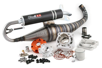 Aprilia SR Netscaper 50 2T LC - kit de cilindros do conjunto motor escapamento R/T 70ccm