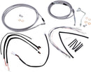 harley davidson fltruse [BURLY BRAND] - Kit completo de cabo de guiador/linha de freio em aço inoxidável-1