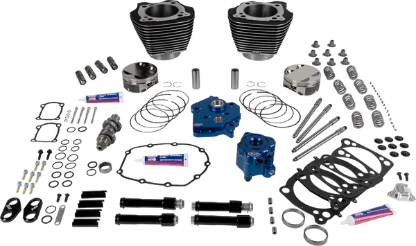 Harley-Davidson Fxlrs 1923 ABS [2026] - 129" Power Package Motorleistungs-Kit – Oberfläche: Schwarz, Hervorgehobene Lamellen – Merkmal: Schwarze Stößelstangenrohre – Bild 2