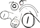 Harley Davidson Fxsb [LA CHOPPERS] - Kit completo de cabo/linha de freio trançado à meia-noite